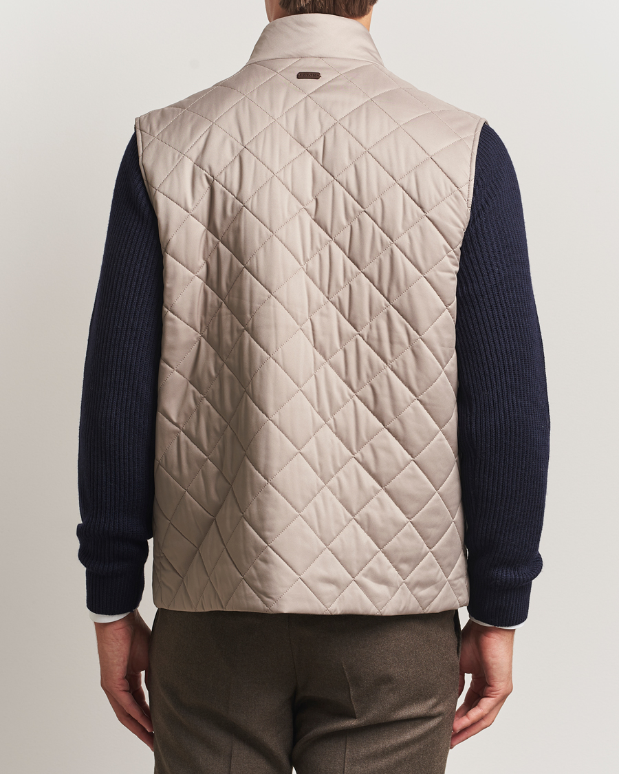 Uomini | Gilet | Eton | Quilted Shell Vest Beige