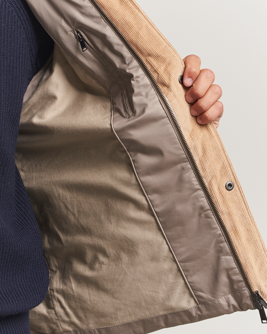 Uomini | Gilet | Eton | Quilted Shell Vest Beige