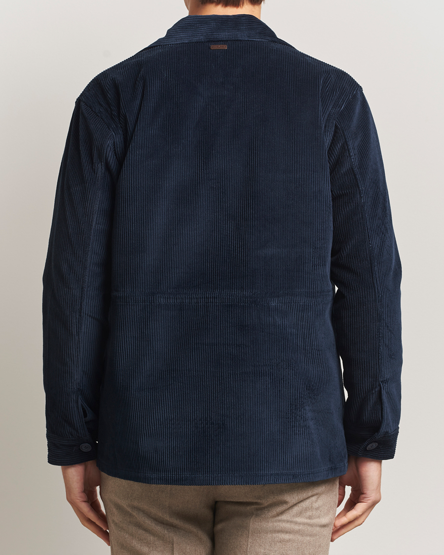 Uomini | Giacche | Eton | Corduroy Field Jacket Navy