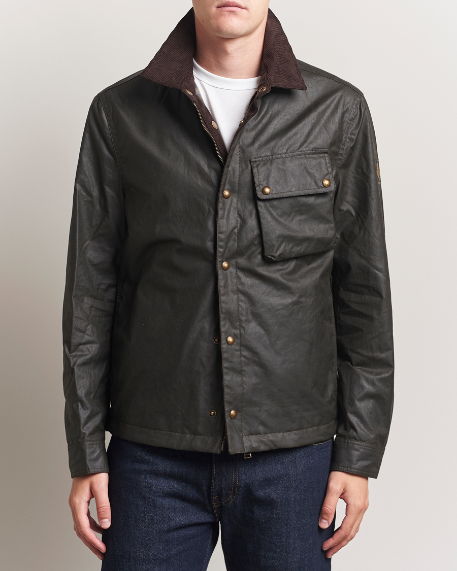 Uomini | Giacche | Belstaff | Ground Wax Jacket Faded Olive