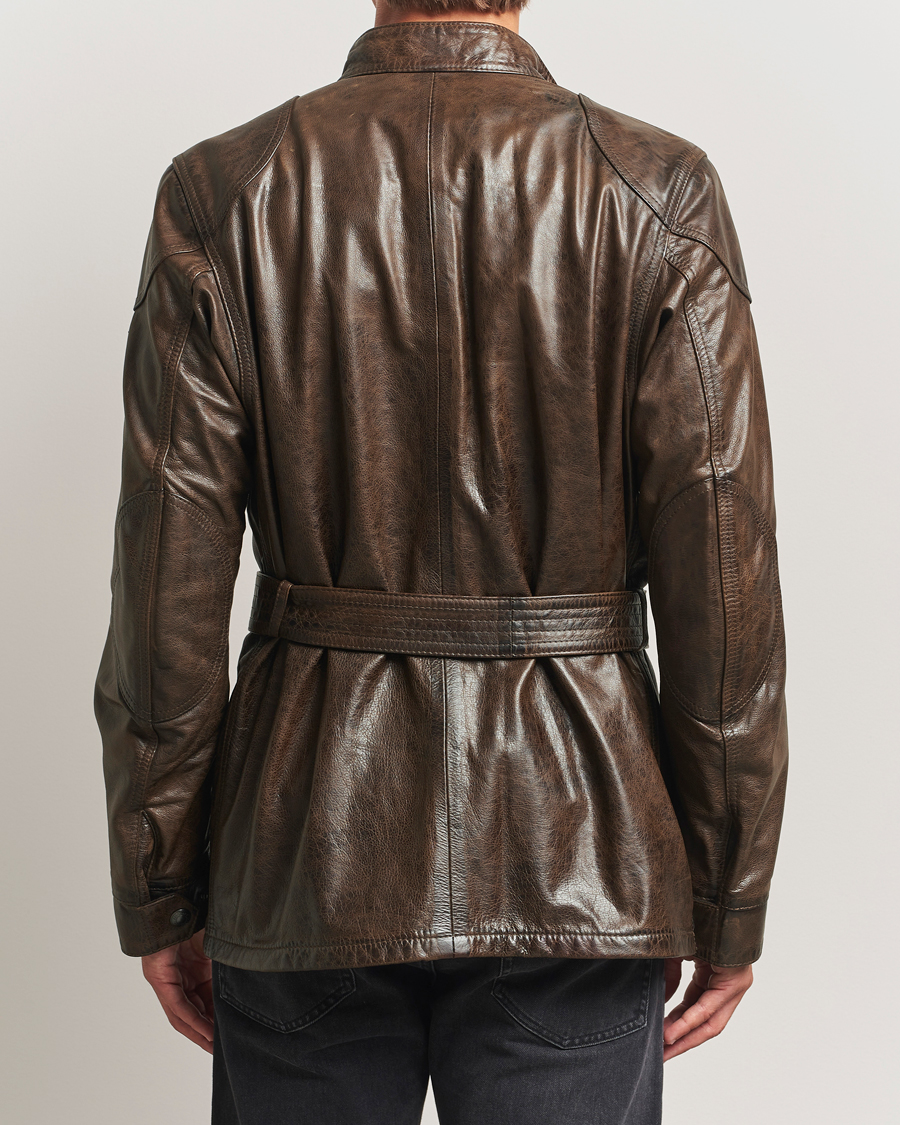Uomini | Giacche | Belstaff | Trailmaster Panther Leather Jacket Dark Earth