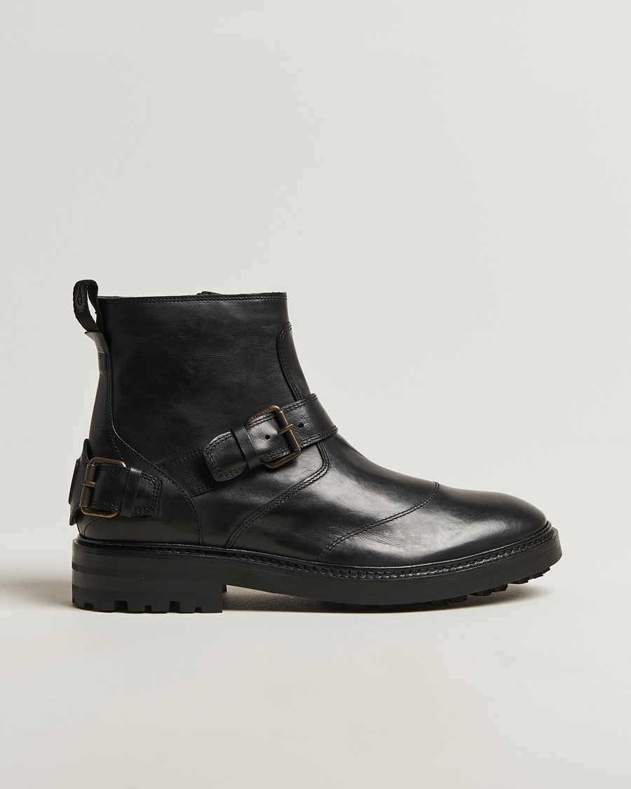 Uomini | Belstaff Trailmaster Leather Boot Black | Belstaff | Trailmaster Leather Boot Black