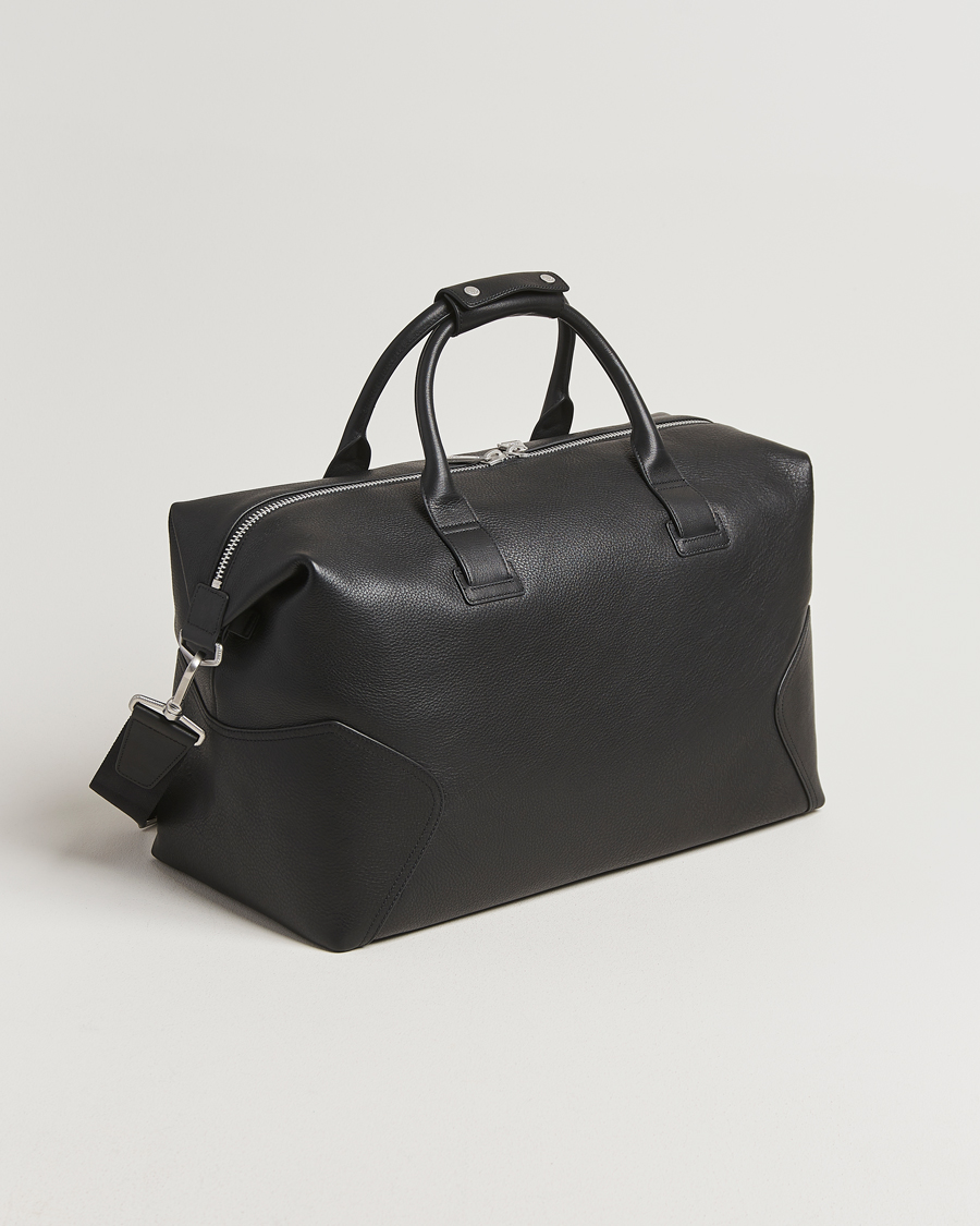 Uomini | Belstaff Ronson Leather Weekender Bag Black | Belstaff | Ronson Leather Weekender Bag Black