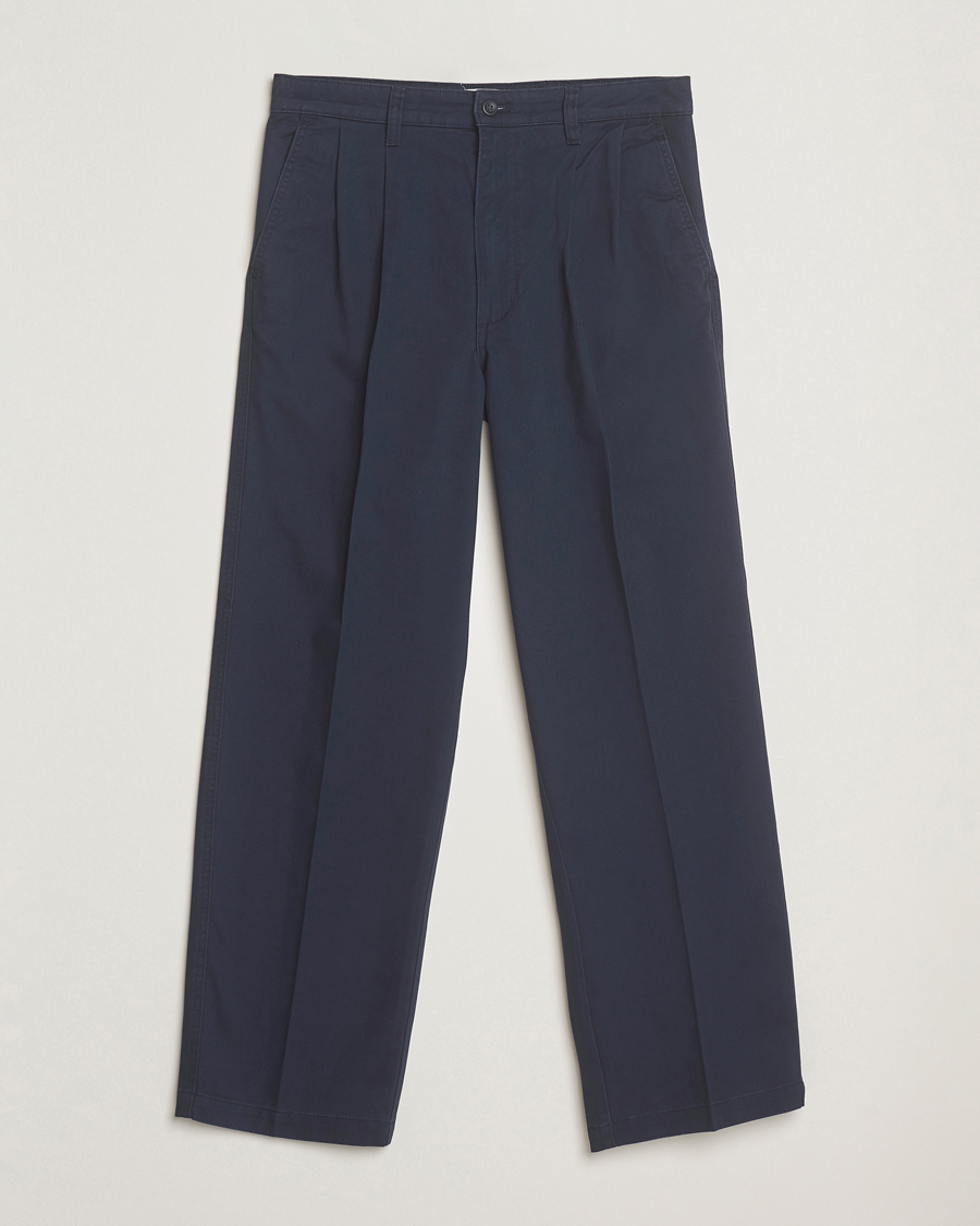 Uomini | Pantaloni | Dockers | Original Pleated Chino Loose Navy