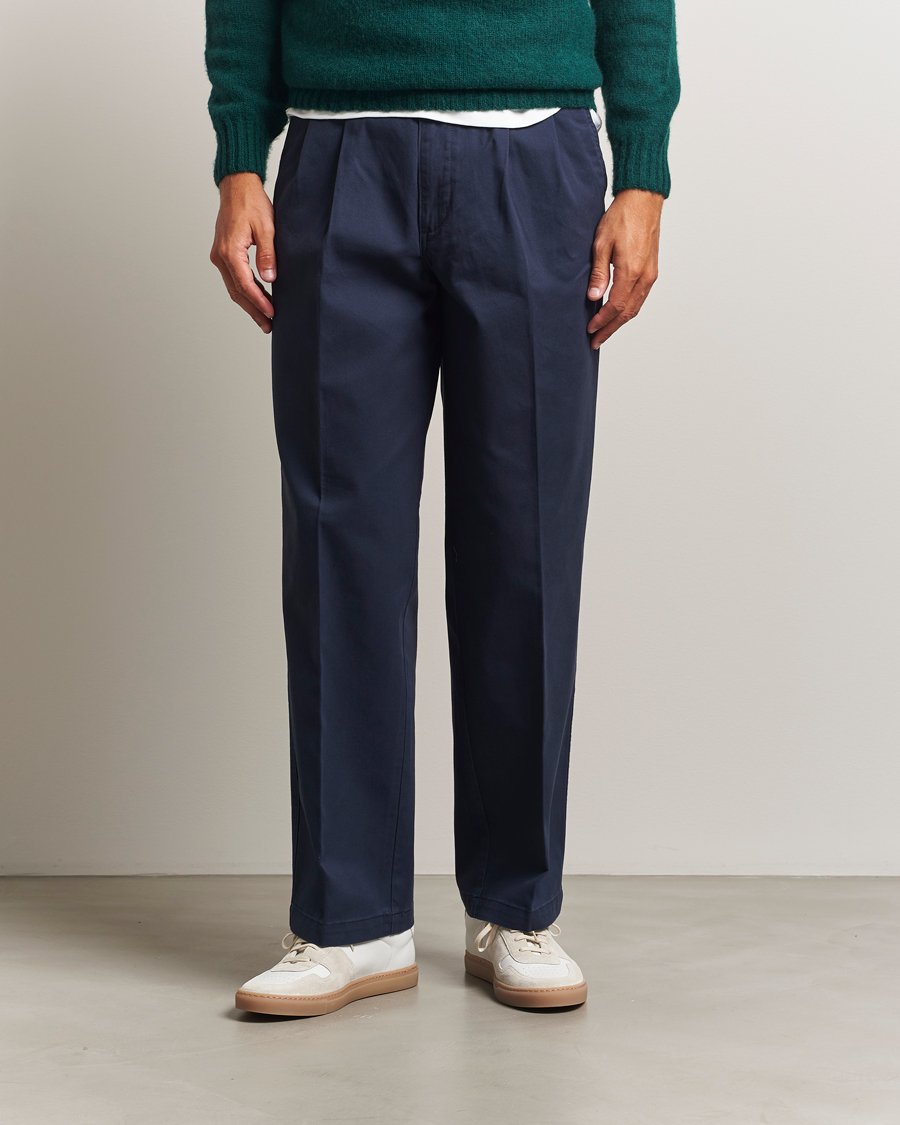 Uomini | Pantaloni | Dockers | Original Pleated Chino Loose Navy