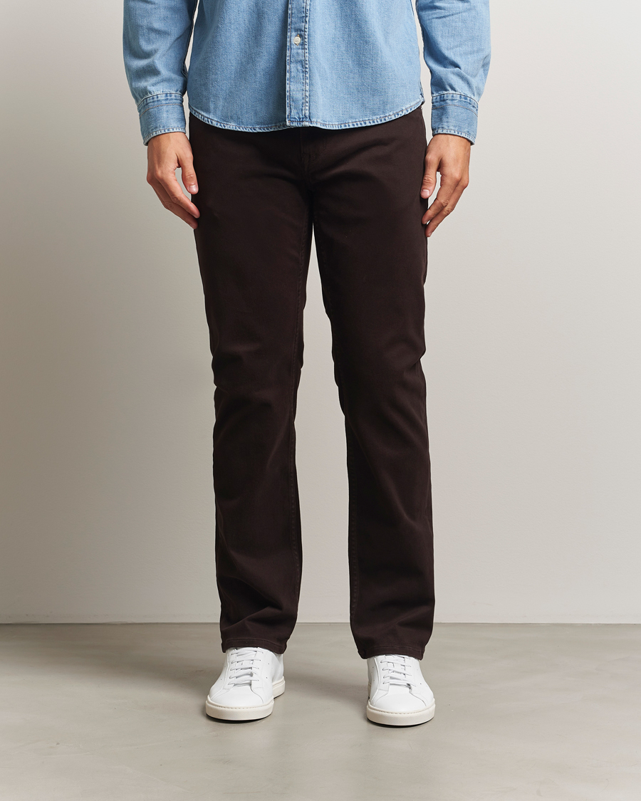 Uomini | Pantaloni | Gant | Regular Fit Moleskin 5-Pocket Trousers Deep Brown
