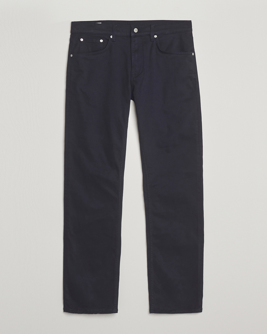 Uomini | Pantaloni | GANT | Regular Fit Moleskin 5-Pocket Trousers Evening Blue