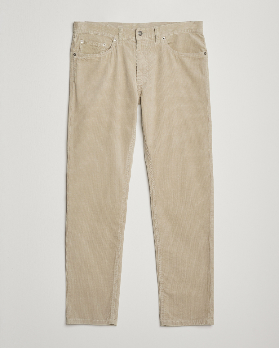Uomini | Pantaloni | Gant | Cord 5-Pocket Jeans Greige