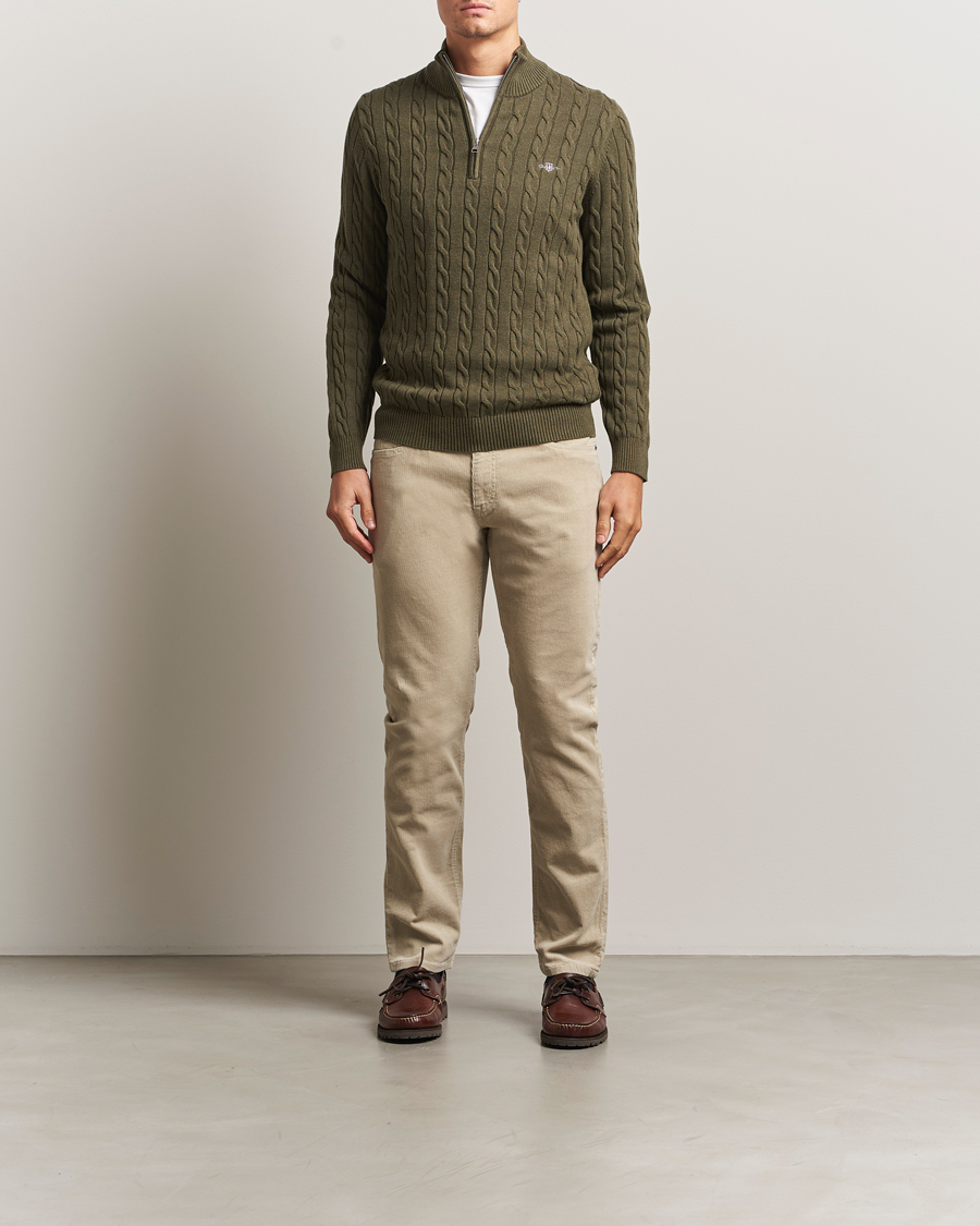 Uomini | Pantaloni | Gant | Cord 5-Pocket Jeans Greige