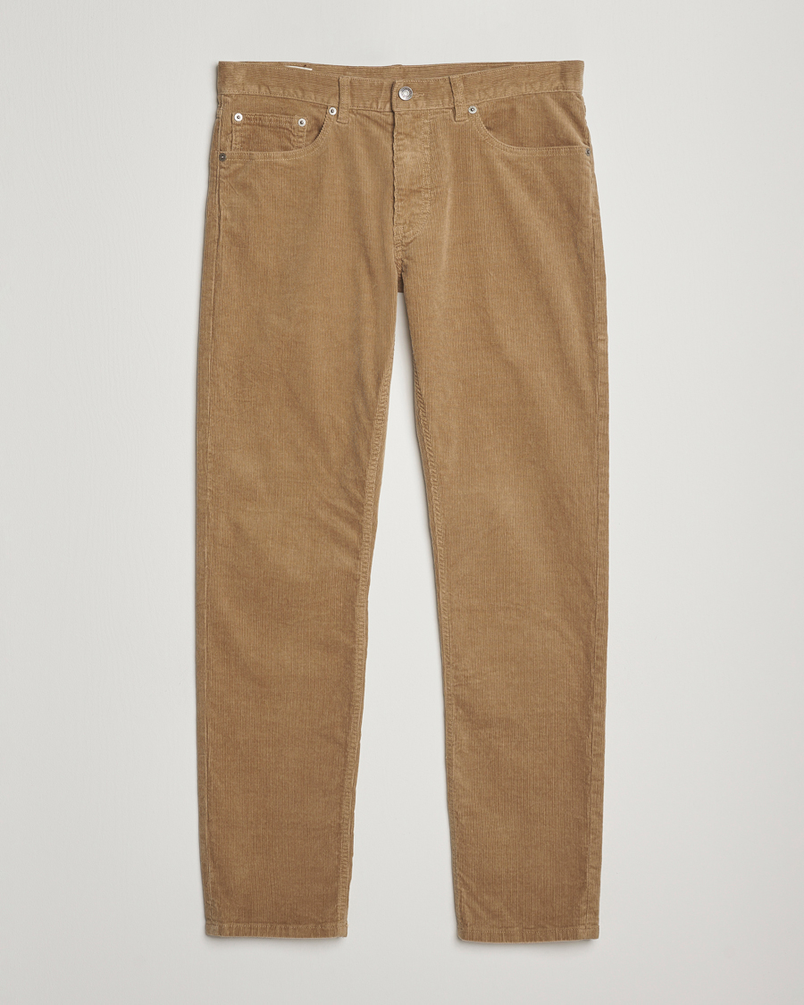 Uomini | Pantaloni | Gant | Cord 5-Pocket Jeans Light Taupe