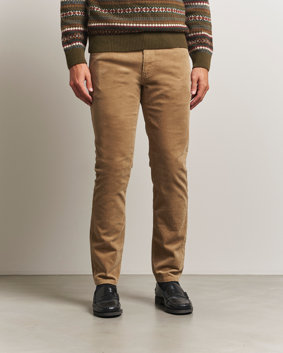 Uomini | Pantaloni | Gant | Cord 5-Pocket Jeans Light Taupe