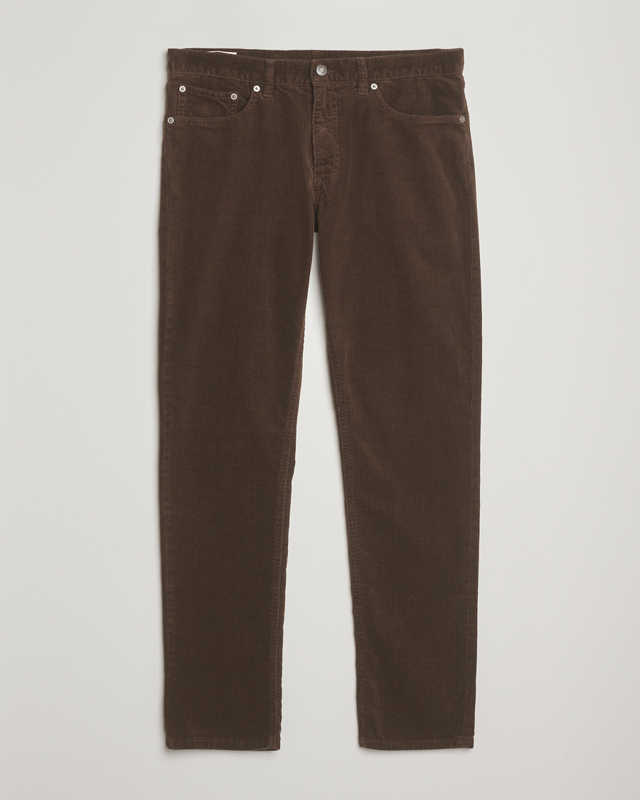 Uomini | Pantaloni | GANT | Cord 5-Pocket Jeans Rich Brown