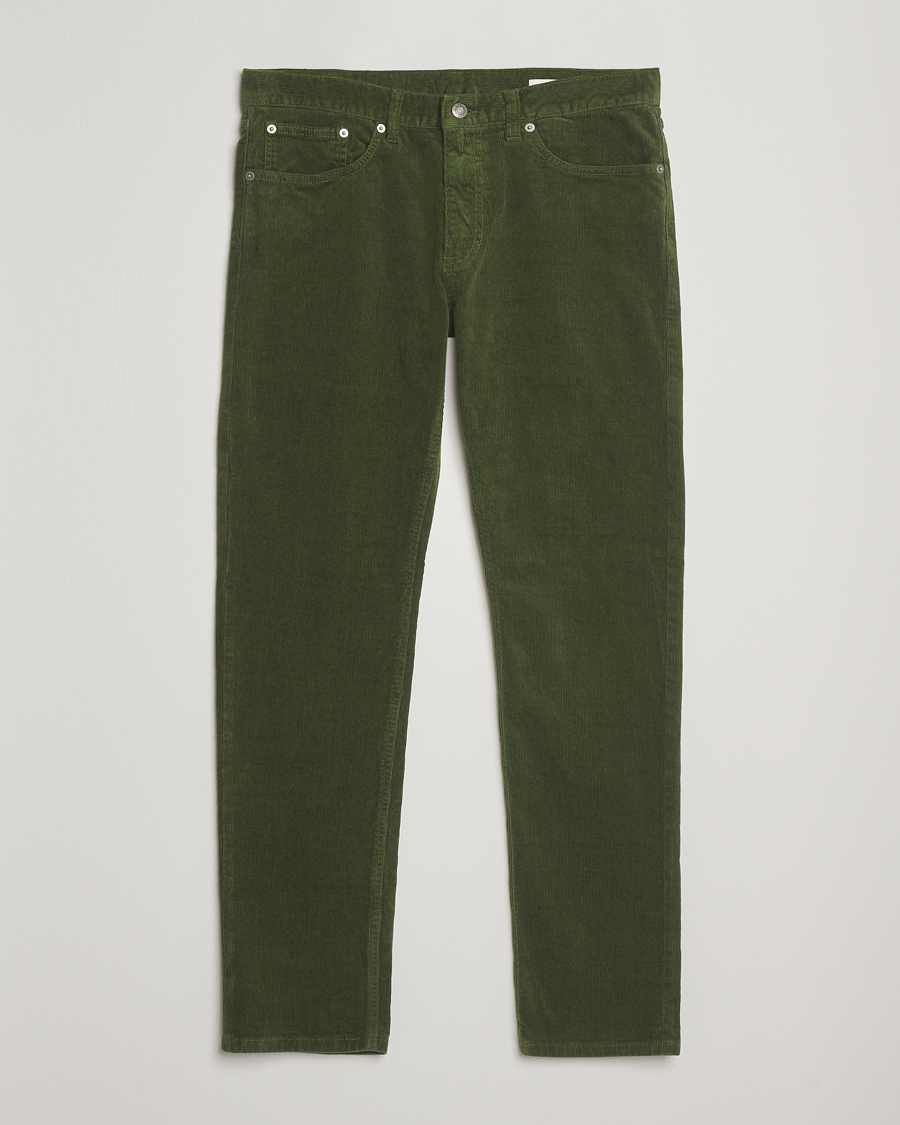 Uomini | Pantaloni | Gant | Cord 5-Pocket Jeans Country Green