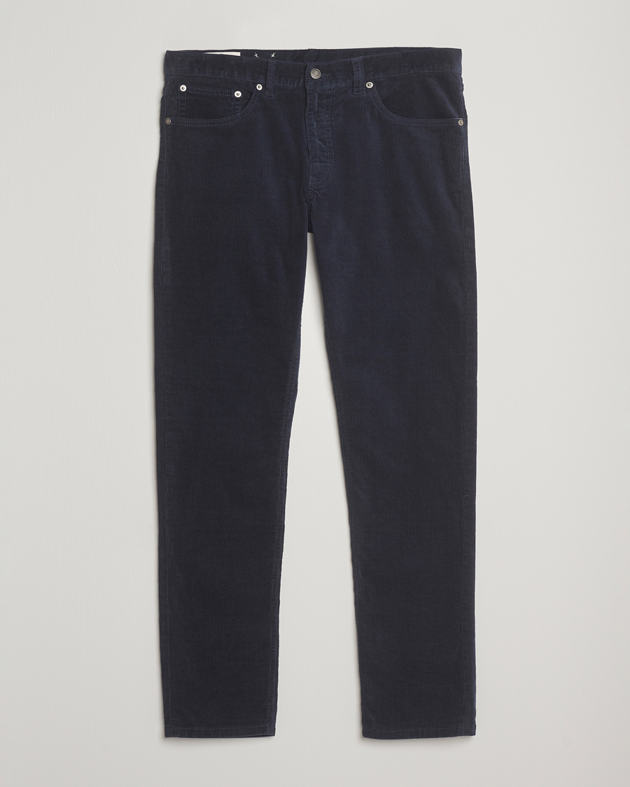 Uomini | Pantaloni | GANT | Cord 5-Pocket Jeans Evening Blue
