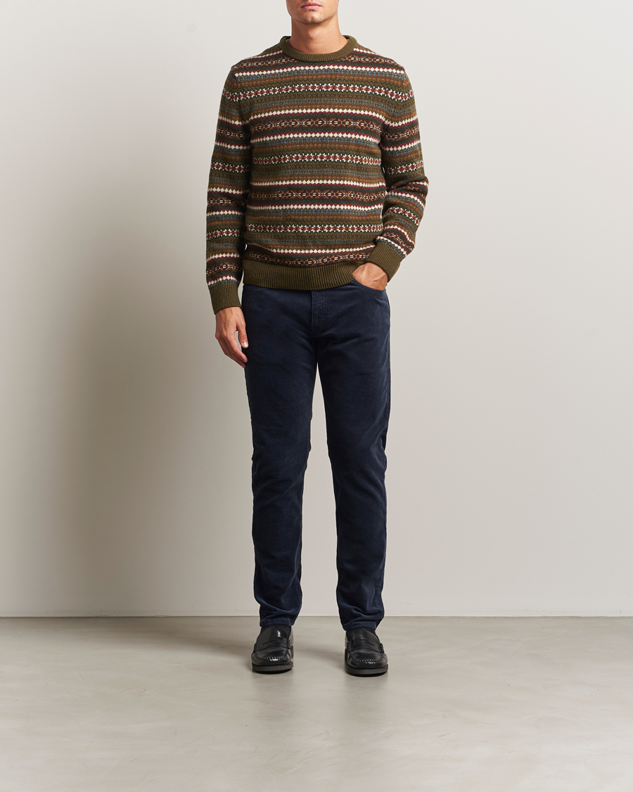 Uomini | Pantaloni | GANT | Cord 5-Pocket Jeans Evening Blue