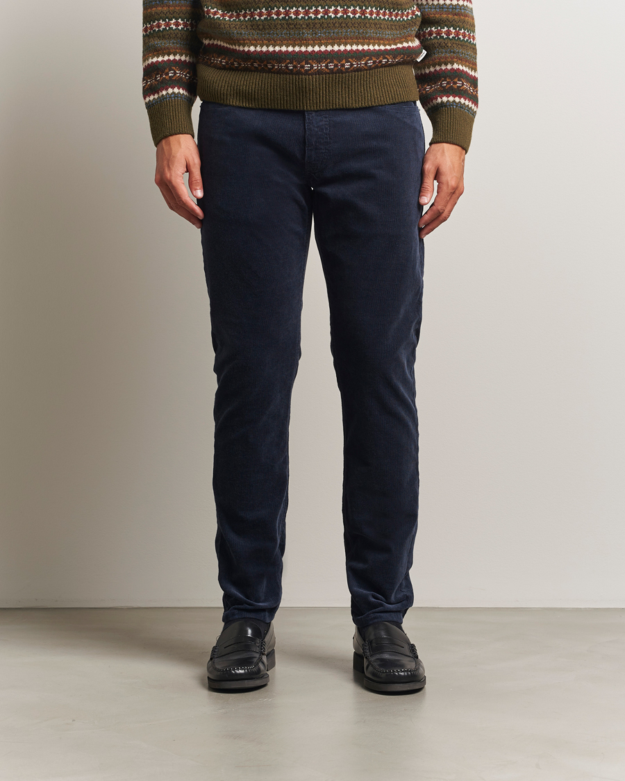Uomini | Pantaloni | GANT | Cord 5-Pocket Jeans Evening Blue