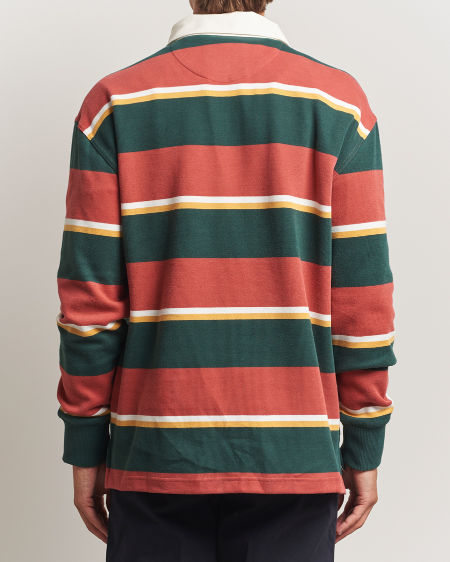 Uomini | Maglieria | GANT | Striped Heavy Rugger Modern Rust