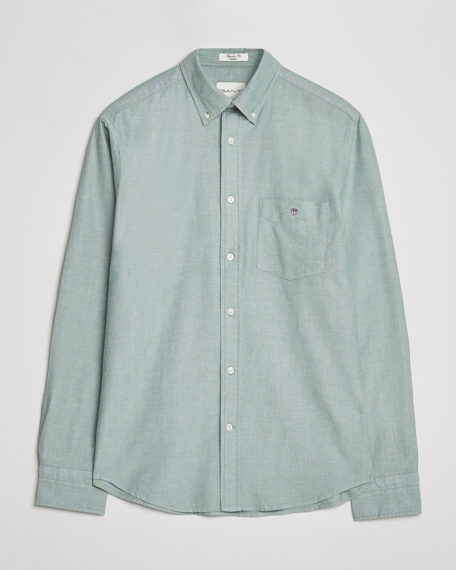 Uomini | Camicie | Gant | Regluar Fit Classic Oxford Shirt Forest Green