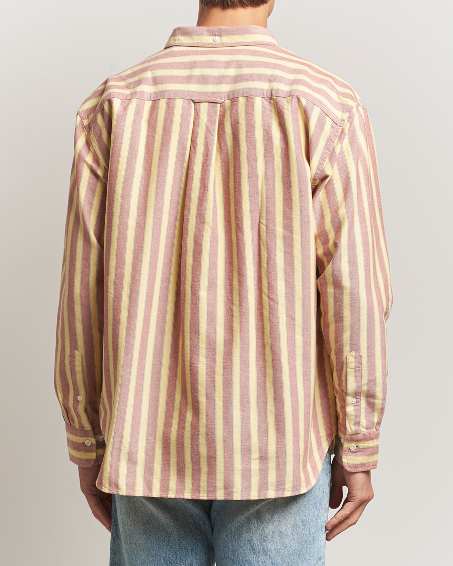 Uomini | Camicie | GANT | Relaxed Fit Striped Heritage Oxford Shirt Modern Rust