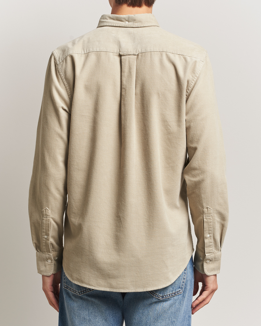 Uomini | Camicie | GANT | Regular Fit Corduroy Shirt Greige