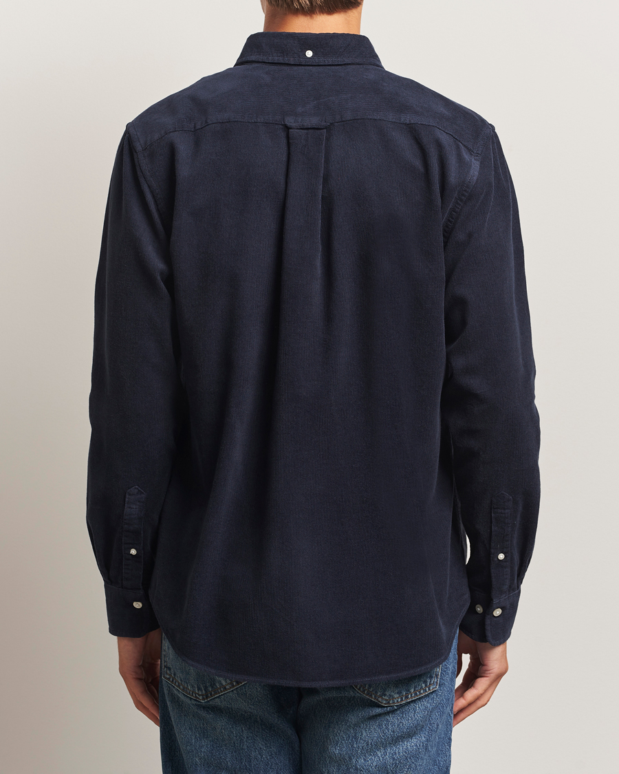 Uomini | Camicie | Gant | Regular Fit Corduroy Shirt Evening Blue