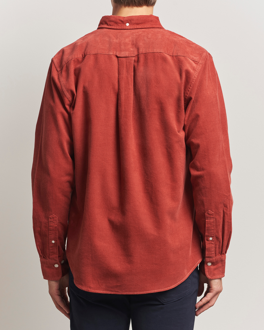 Uomini | Camicie | Gant | Regular Fit Corduroy Shirt Modern Rust