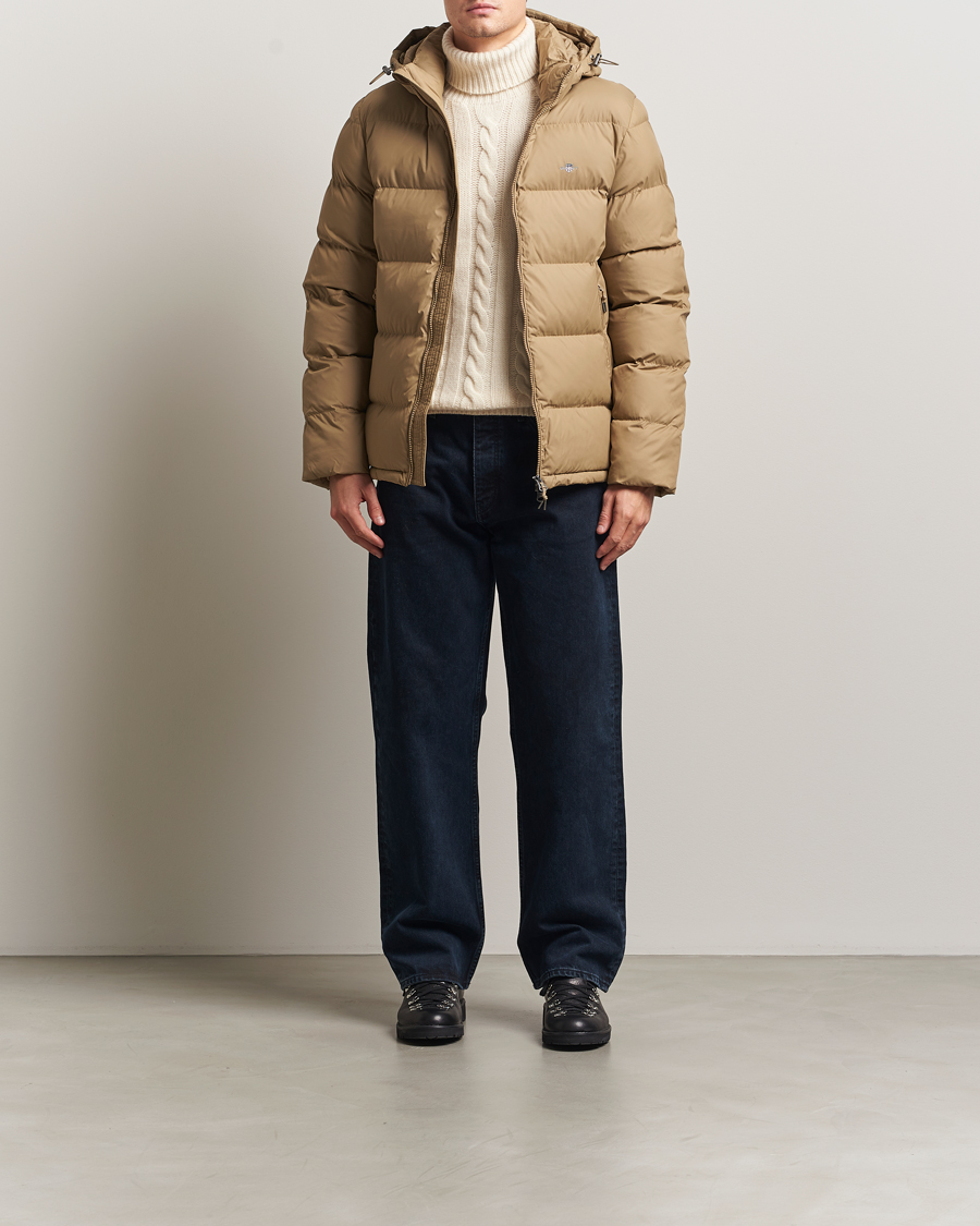 Uomini | Giacche | Gant | The Active Cloud Down Jacket Light Taupe