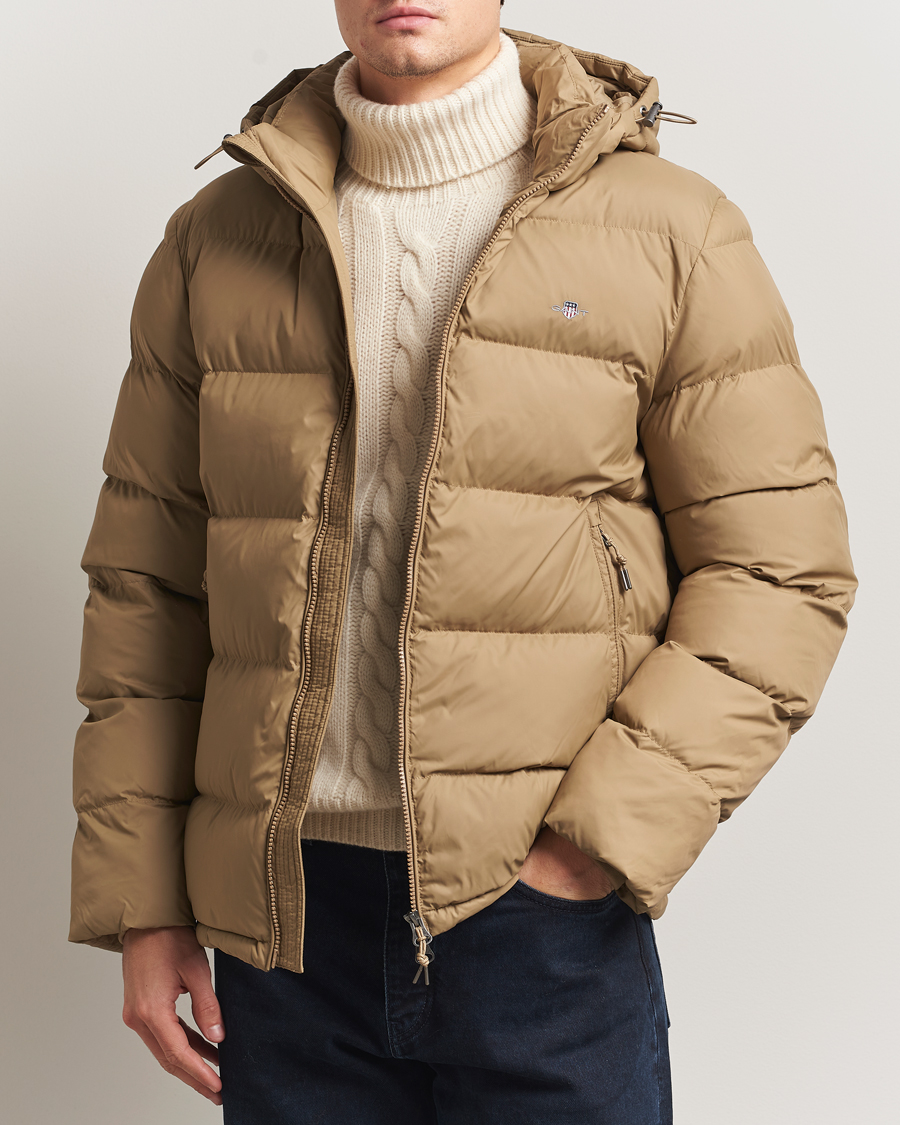 Uomini | Giacche | Gant | The Active Cloud Down Jacket Light Taupe