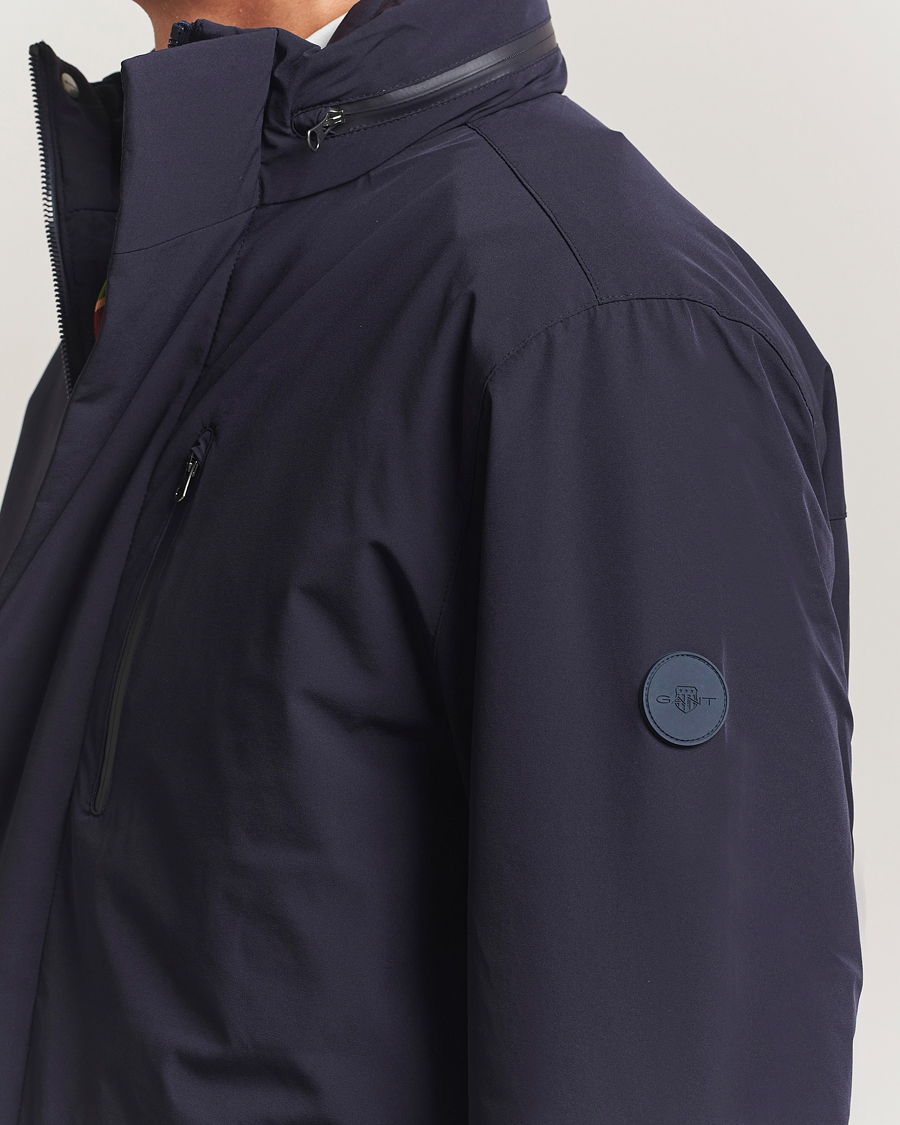 Uomini | Giacche | Gant | Double Mid Length Field Jacket Evening Blue