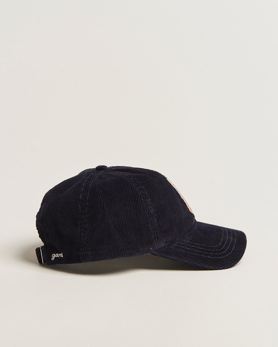 Uomini | GANT G Badge Corduroy Cap Evening Blue | GANT | G Badge Corduroy Cap Evening Blue