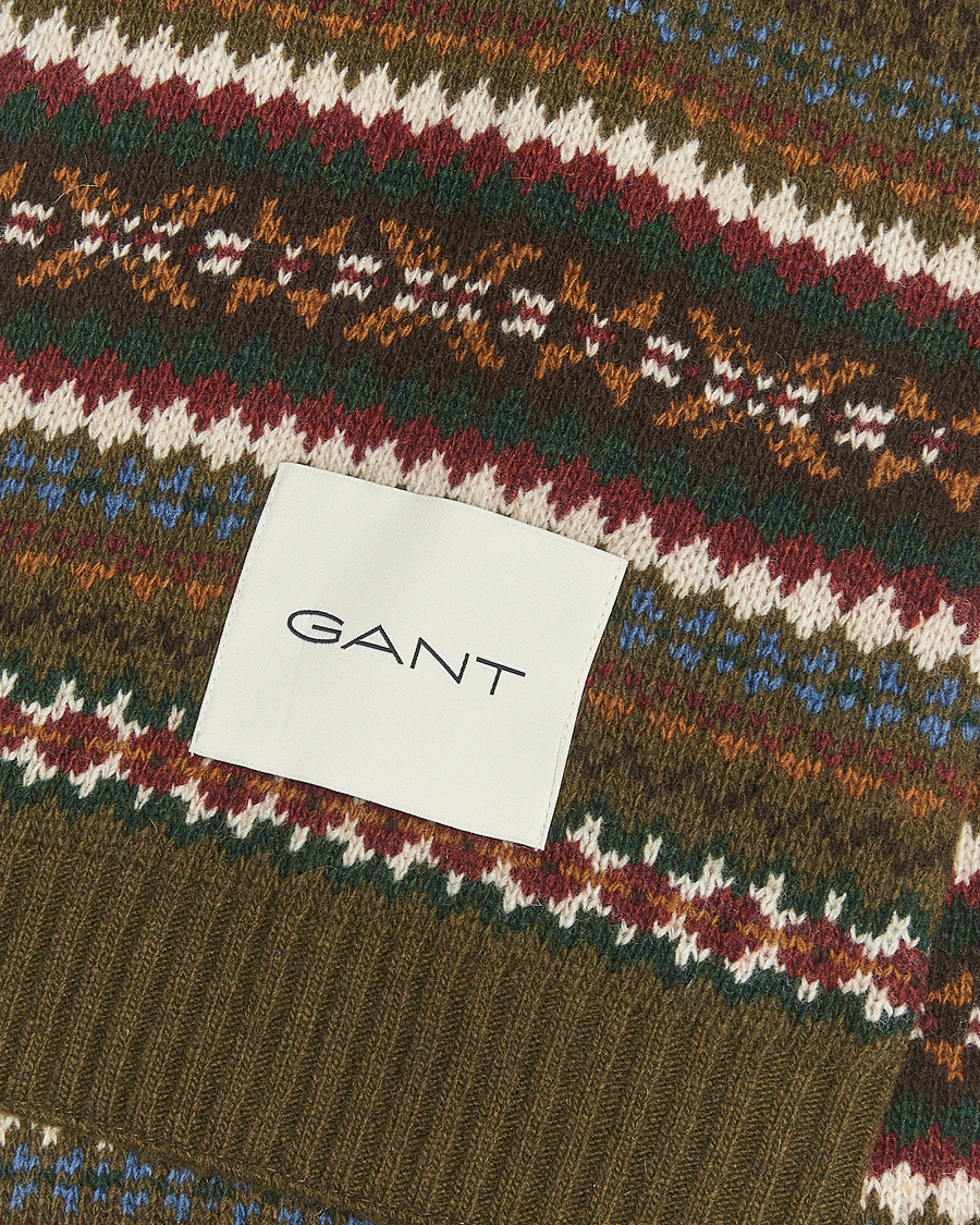 Uomini | GANT Fair Isle Scarf Country Green | GANT | Fair Isle Scarf Country Green