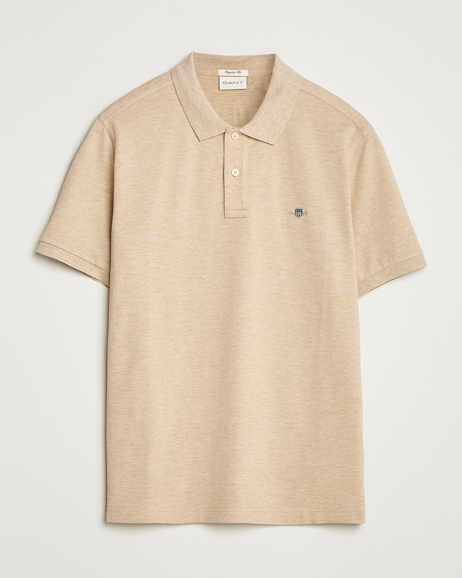 Uomini | Polo | GANT | The Original Polo Khaki Melange