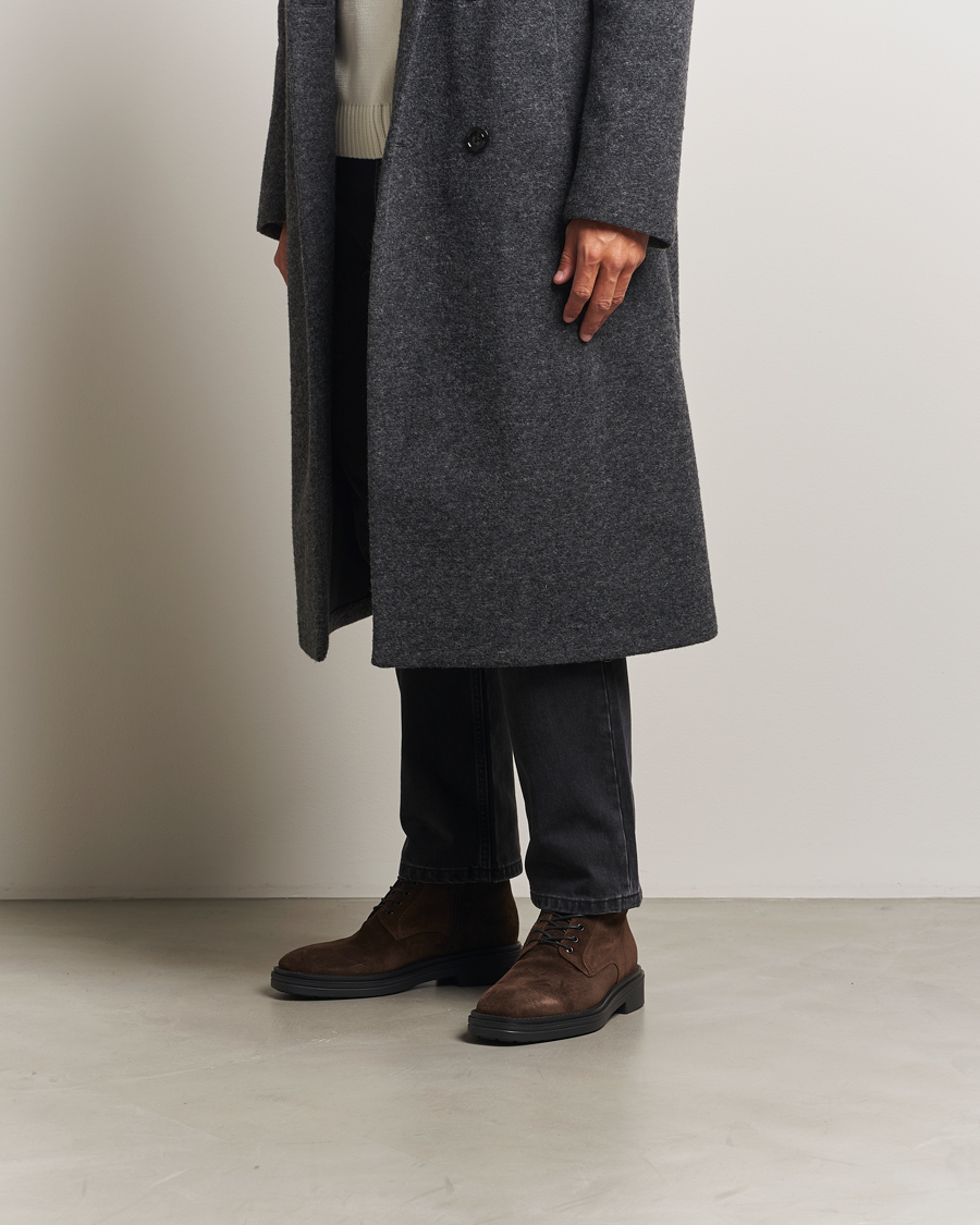 Uomini | Stivali | Gant | Boggar Suede Boot Espresso Brown