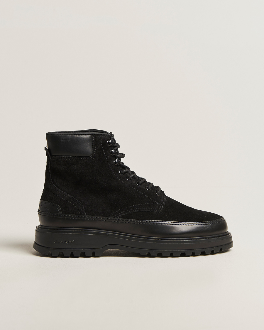 Uomini | Stivali | Gant | Clafton Felt Lined Suede Boot Black