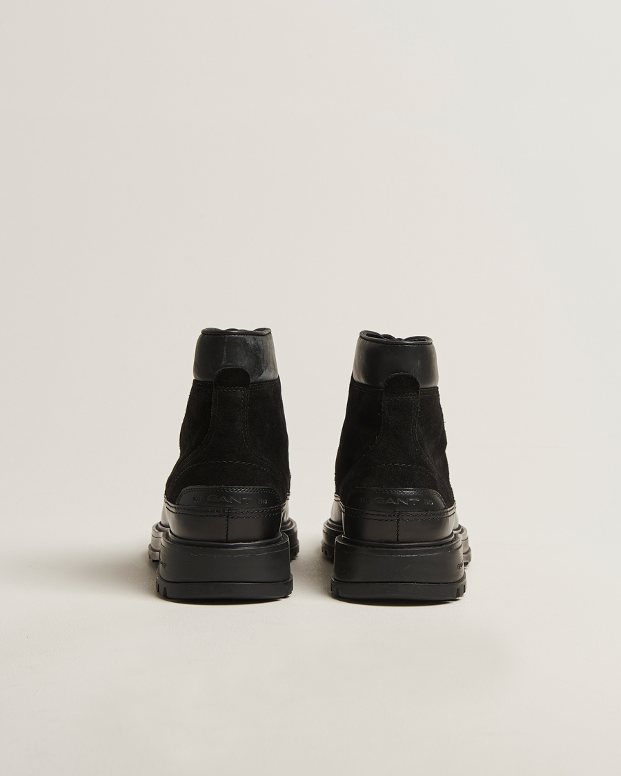 Uomini | Stivali | Gant | Clafton Felt Lined Suede Boot Black