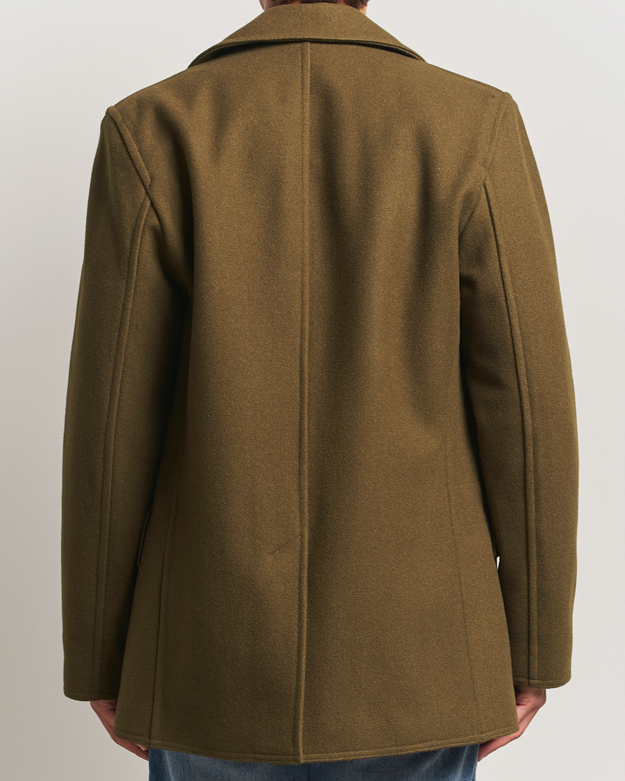 Uomini | Giacche | Gloverall | Churchill Reefer Peacoat Loden Green