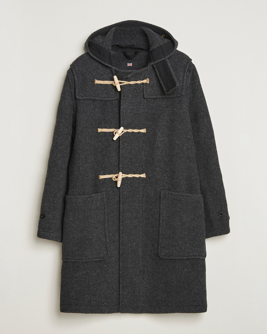 Uomini | Giacche | Gloverall | 575 Monty Original Duffle Coat Charcoal