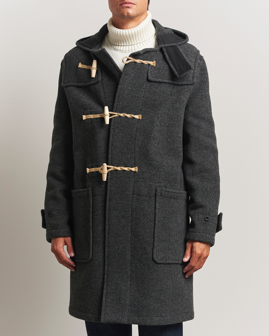 Uomini | Giacche | Gloverall | 575 Monty Original Duffle Coat Charcoal