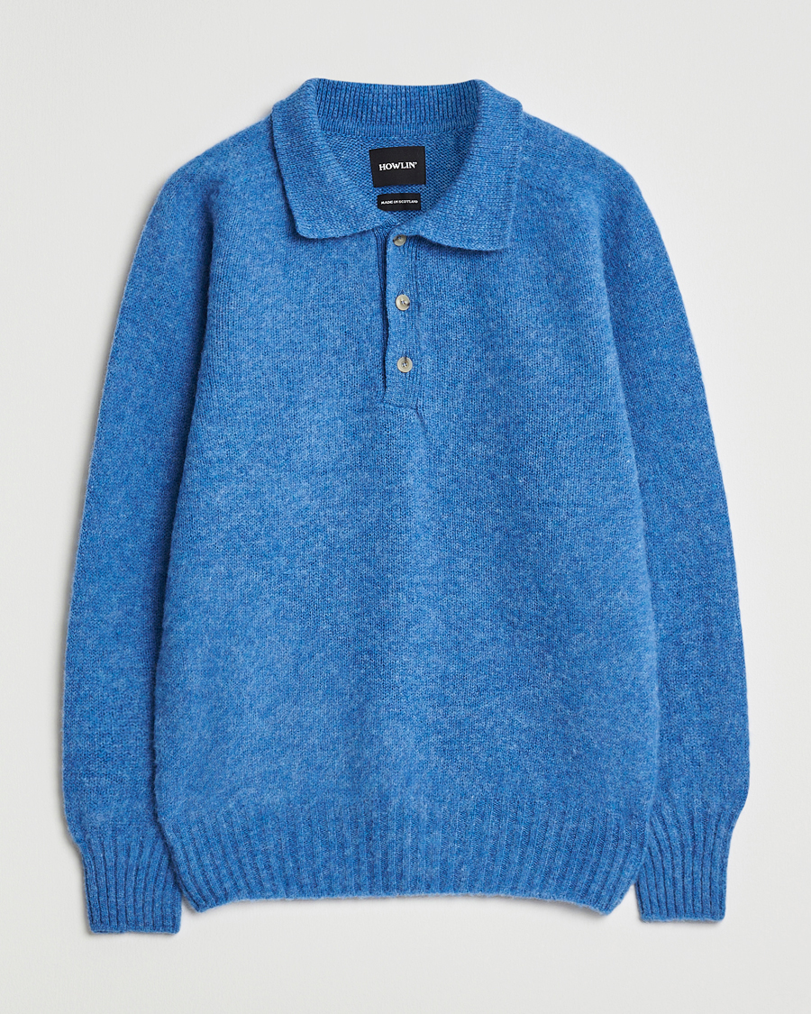 Uomini | Maglieria | Howlin' | Brushed Wool Polo Apollo