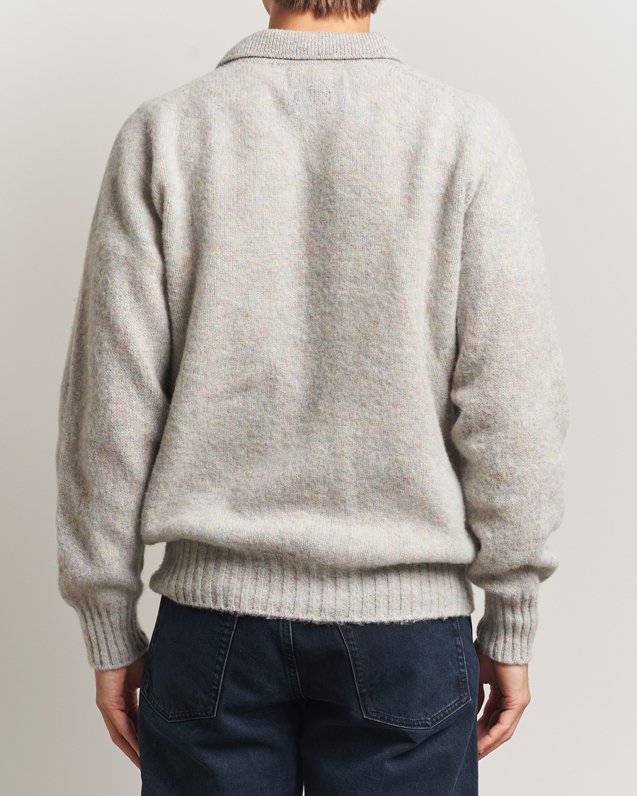 Uomini | Maglieria | Howlin' | Brushed Wool Polo Galaxy