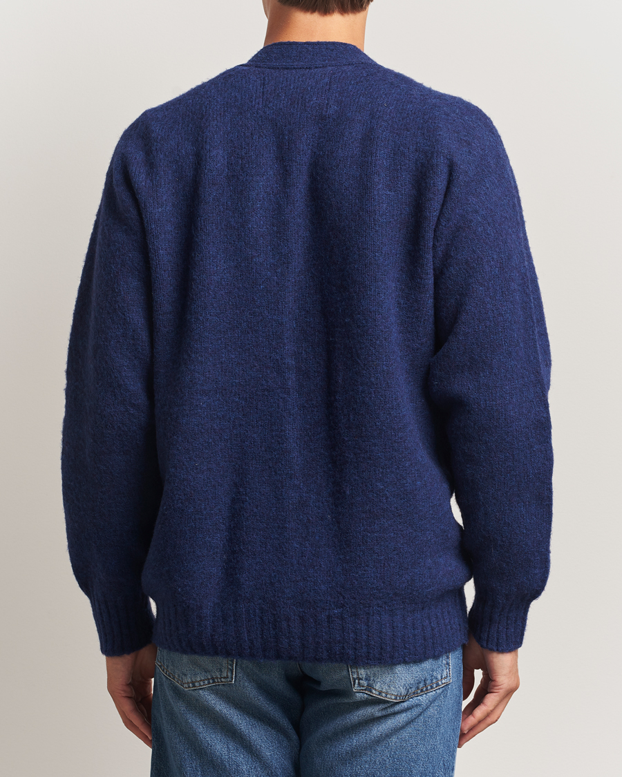 Uomini | Maglieria | Howlin' | Shaggy Bear Cardigan Magic Blue