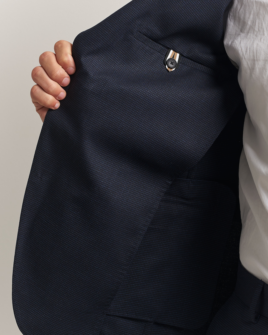 Uomini | Abiti | BOSS BLACK | Huge Wool Suit Dark Blue