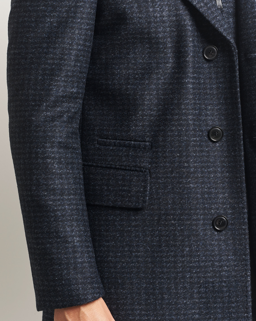 Uomini | Giacche | BOSS BLACK | Hyde Wool Bib Coat Dark Blue