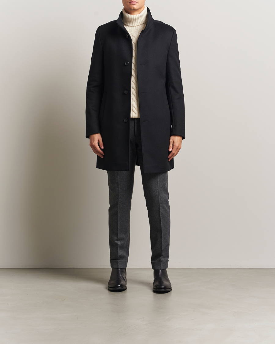 Uomini | Giacche | BOSS BLACK | Hyde Stand Up Collar Coat Black