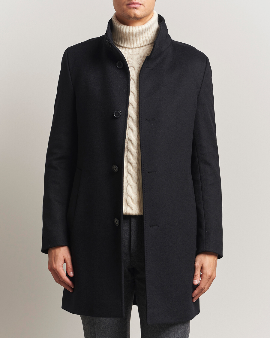 Uomini | Giacche | BOSS BLACK | Hyde Stand Up Collar Coat Black