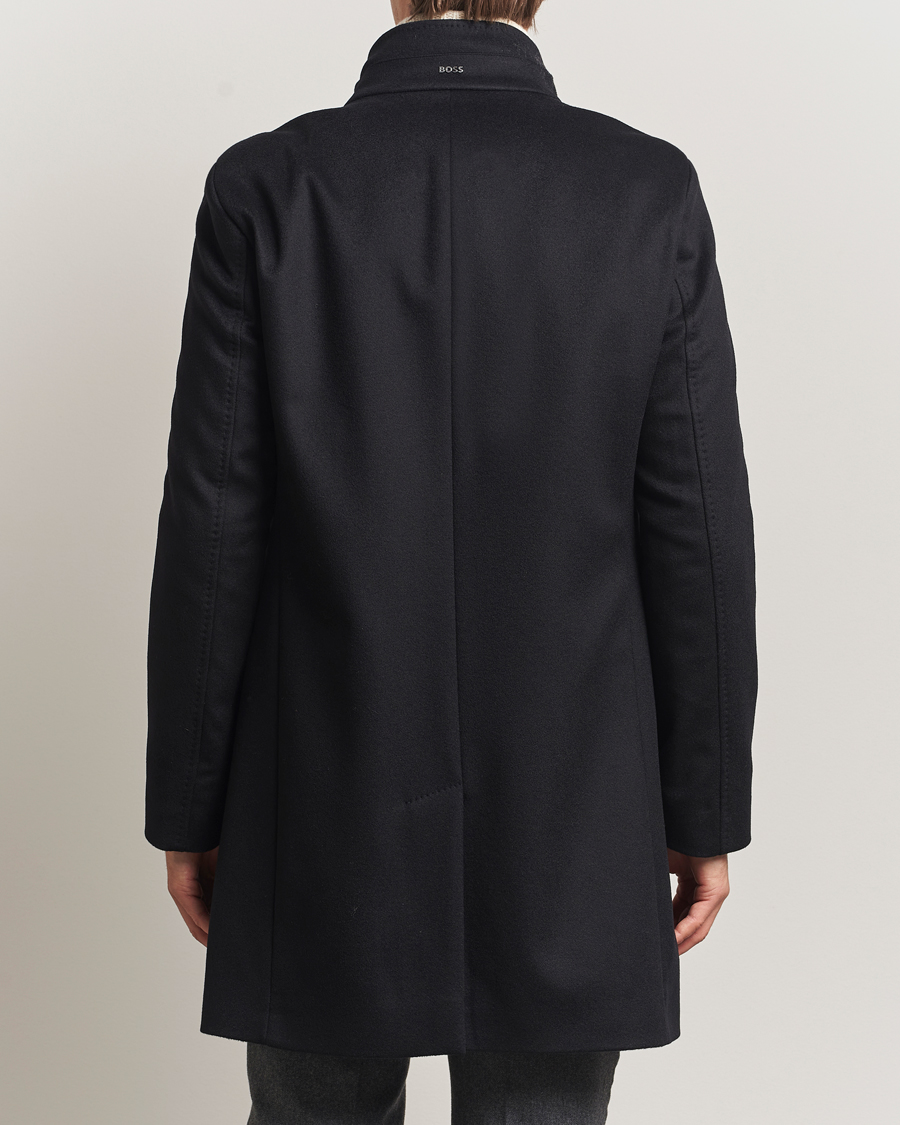 Uomini | Giacche | BOSS BLACK | Hyde Stand Up Collar Coat Black