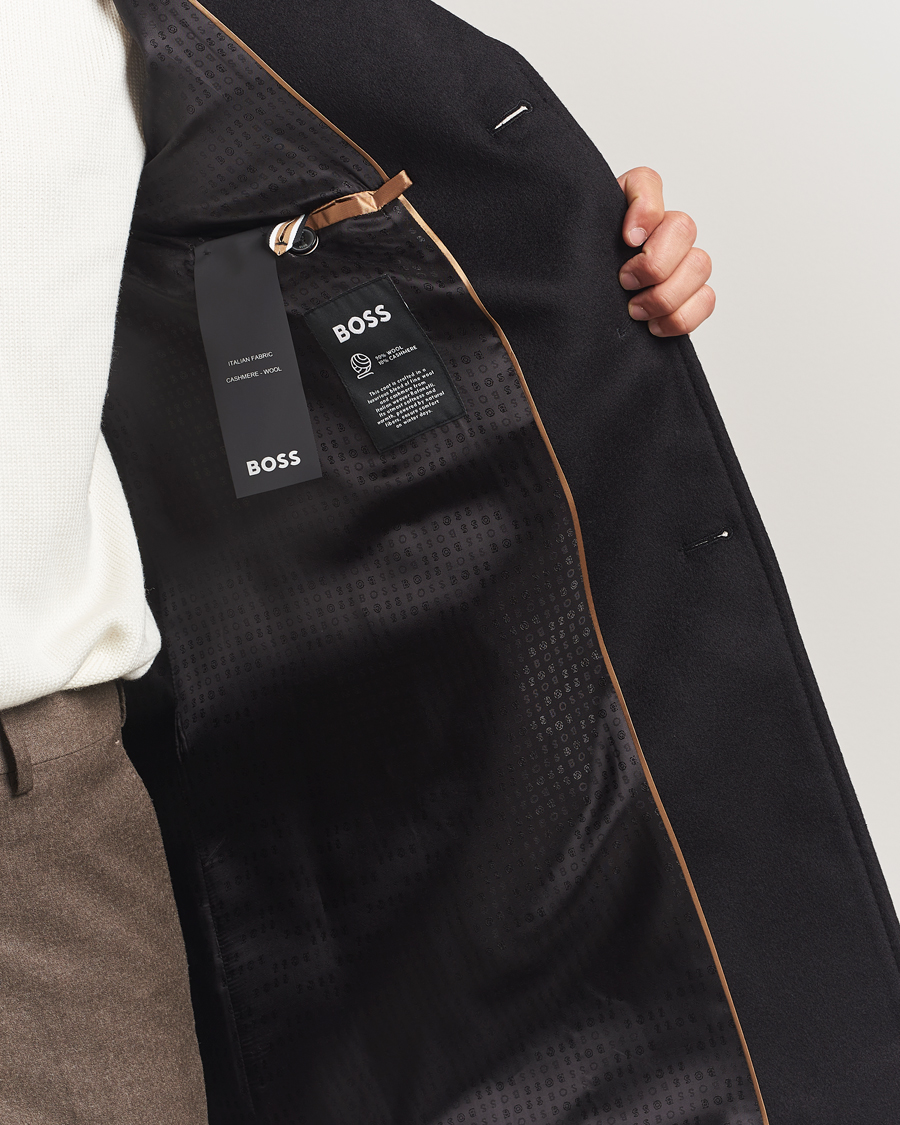 Uomini | Giacche | BOSS BLACK | Hyde Wool Coat Black