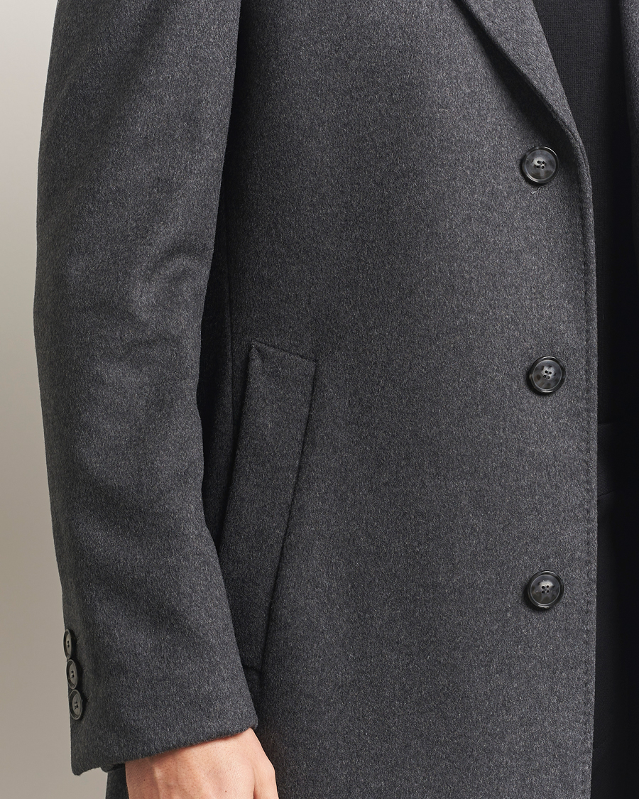 Uomini | Giacche | BOSS BLACK | Hyde Wool Coat Medium Grey