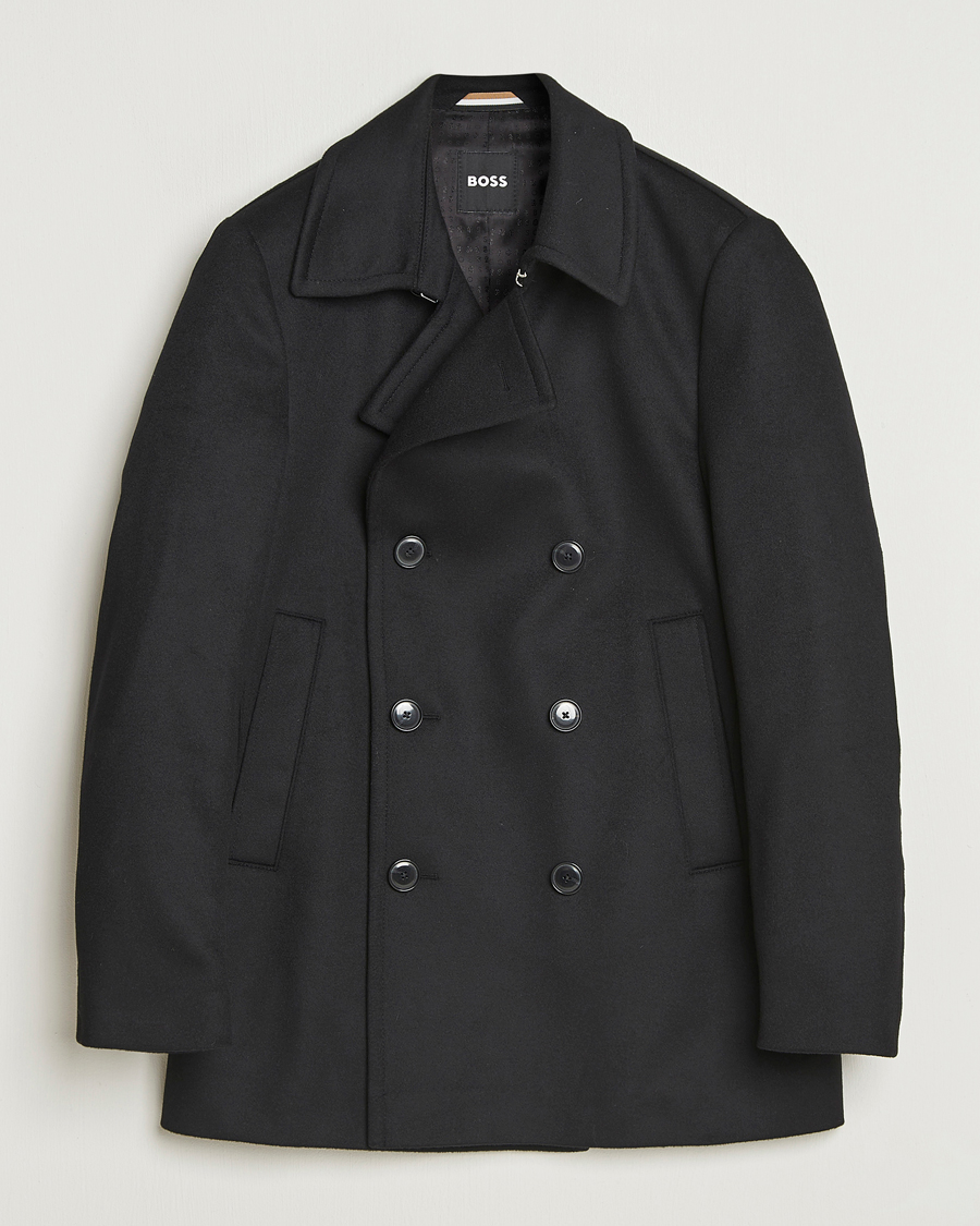 Uomini | Giacche | BOSS BLACK | Hyde Wool Peacoat Black