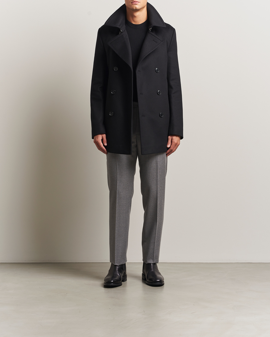 Uomini | Giacche | BOSS BLACK | Hyde Wool Peacoat Black